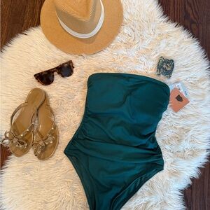 Shade & Shore Teal One Piece Swimsuit
